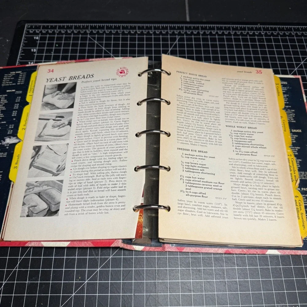Better Homes and Gardens New Cook Book Vintage Red Gingham Plaid 5-Ring Binder